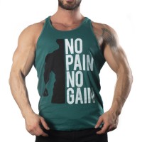 No Pain No Gain Tank Top Atlet Yeşil